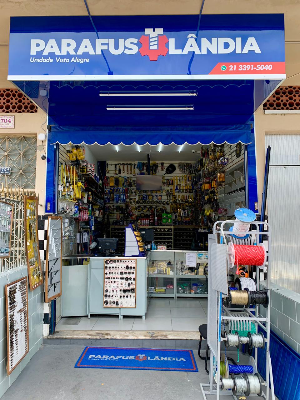 Fachada da Parafusolândia em Vista Alegre